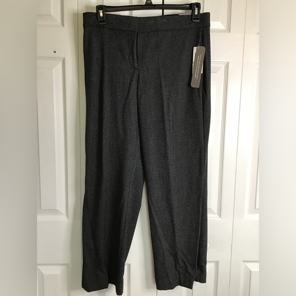 JM Collection Women's Pants Sz 12 Petite Curvier Fit Magic Pant Tummy Panel Grey